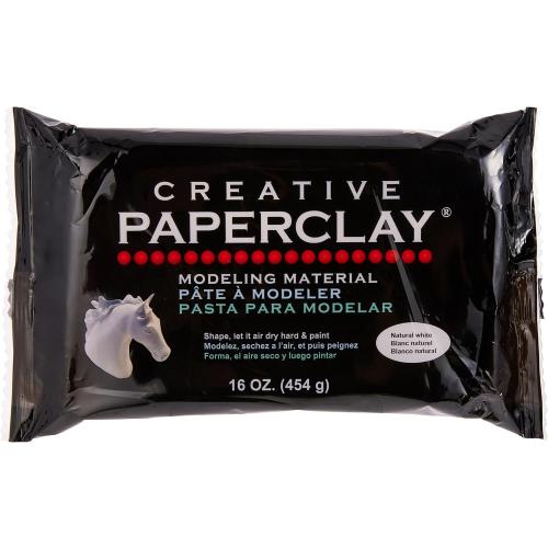 Creative Paperclay for Modeling Compound, 16-Ounce, White, 4 x 1 x 8 (Length x Width x Height)