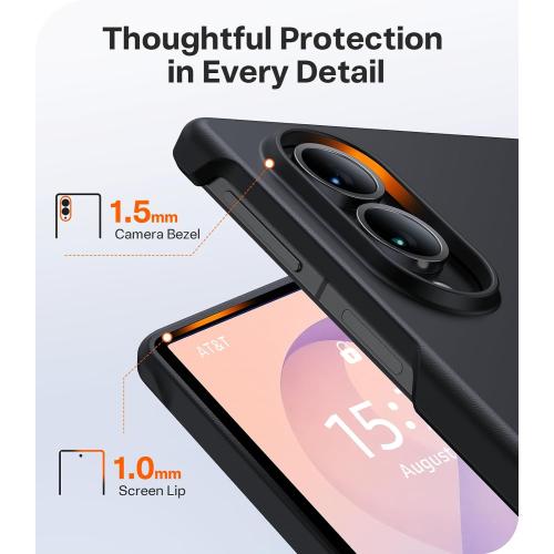 TORRAS for Samsung Galaxy Z Fold 8 Case, Magnetic & Flush Stand, Black
