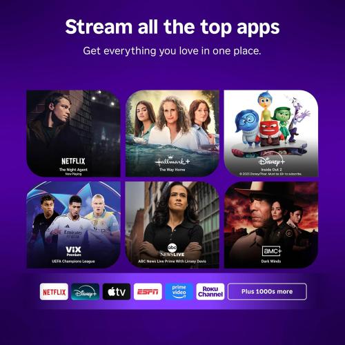 Roku Streaming Stick 4K with Voice Remote - HDR10  & Dolby Vision