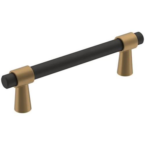 Amerock Mergence Contemporary Rectangle Cabinet Pull 3-3/4 in. Matte Black 1 pk