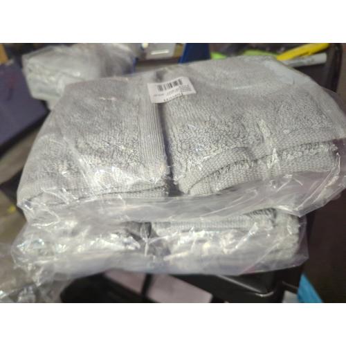 2 Pack Haven Organic Cotton Terry Washcloth in Harbor Mist Grey
