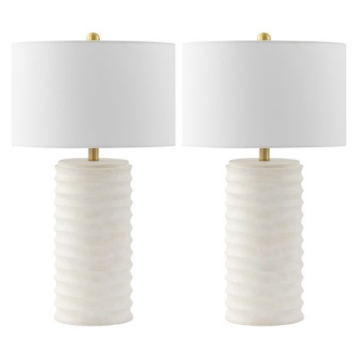 Melina Table Lamp (Set of 2) - 28.5 Inch Height - TBL4121 - Bone - Safavieh