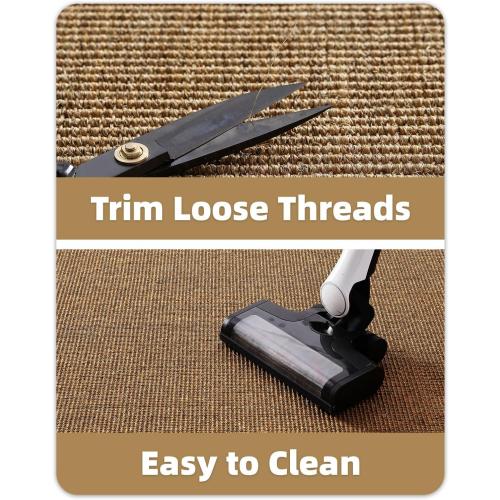 Color&Geometry Handwoven Jute Entry Rug - Natural Textured Front Door Mat 36x60, Non-Slip Durable & Eco-Friendly Doormat for High-Traffic Entrance, Rustic Farmhouse Welcome Mat, Sisal Brown