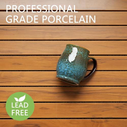 Bosmarlin Extra Large Ceramic Coffee Mug,, Dishwasher and Microwave Safe, Big Oversized Tea Cup, Reactive Glaze