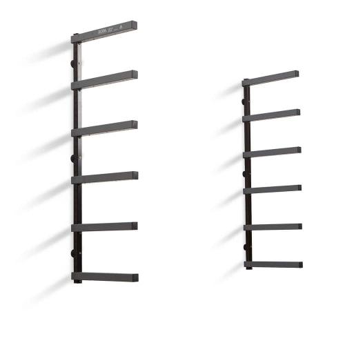 12 in. x 72 in. 6-Tier Steel Garage Wall Wood Rack