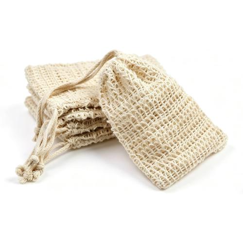 Soap Bag,5 Packs Bar Saver Pouch,Sisal Soap Saver Bag