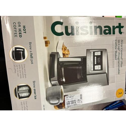 Cuisinart Brew Central Plus 14-Cup Programmable Coffee Maker ‼️has stains/there’s mild coffee grams on the item as well‼️