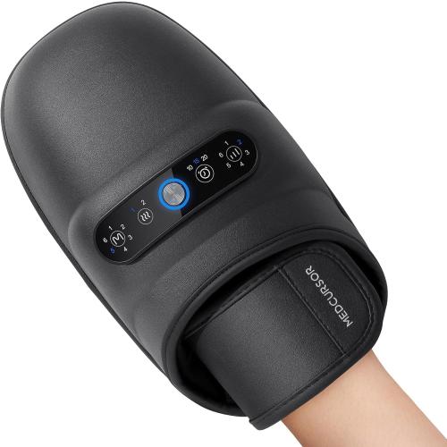 Medcursor Hand Massager - Hand Massager with Heat and Compression for Carpal Tunnel and Stiff Joints, Pain Relief from Wrist to Palm and Finger