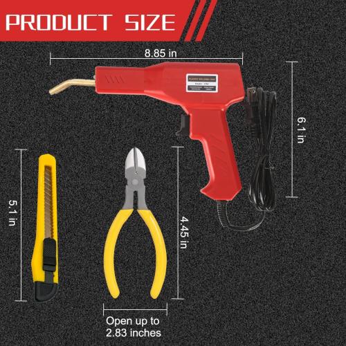 Plastic Bumper Crack Repair Welder Gun Kit with Carry Case
