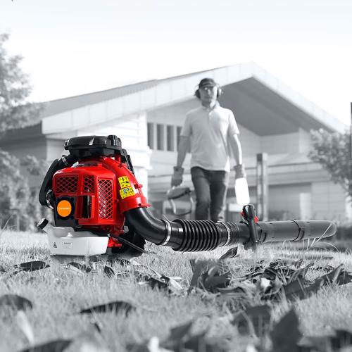 Gas Leaf Blower, Backpack Leaf Blower, 80CC 2 Stroke 900 CFM Backpack Blowers Gas Powered, Gas Powered LeafBlower, Gas Blowers for Lawn Care, Yard, Road Cleaning (Red)