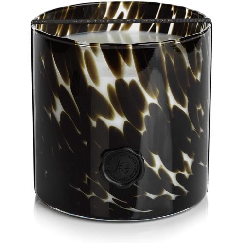 BLACK FIG VETIVER Zodax Apothecary Guild Opal Glass 3 Wick Scented Jar Candle - 50 oz