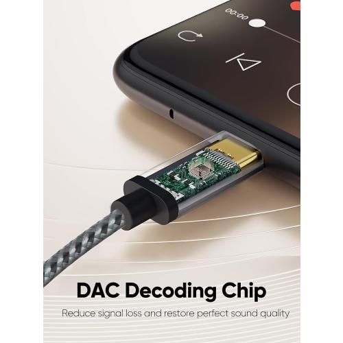 CableCreation USB C to 3.5mm Audio Cable with USB Charging Car Aux Cable