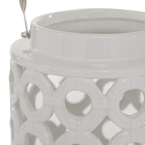 Grayson Lane 1 Candle Ceramic Lantern Candle Holder