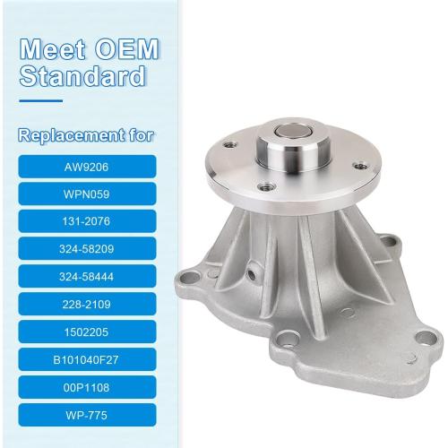 AW9206 Water Pump w/Gasket 2.4L L4 Compatible with Nissan Frontier 98-04