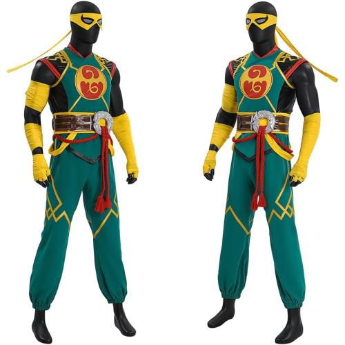 Iron Cosplay Costume, Lin Lie Mens Fist Battle Outfit for Halloween Party