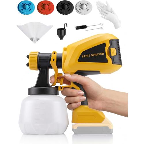 Cordless Paint Sprayer Fits for DEWALT 20V MAX Battery (No Battery)