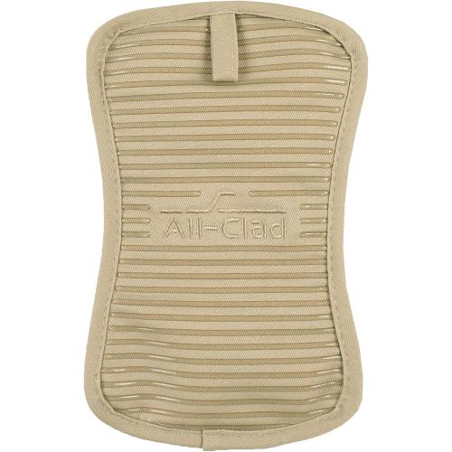 All-Clad Premium Pot Holder & Hot Pad: Heat Resistant to 500 Degrees - 100% Cotton, 10x6.25 Hot Pad for Kitchen and Barbeque, (2-Pack), Cappuccino