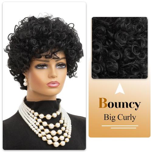 Short Curly Wigs for Black Women Short Pixie Cut Wig Curly Wigs for Women