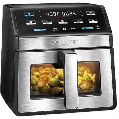 Gourmia GOURMIA Digital Air Fryer, 7.5 Liter with Window and Light, Mod. GAF858 NEEDS CLEANING