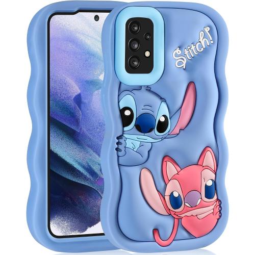 Cute Cartoon Phone Case 3D Character Design Cases for Smasung A53 - for Boys Girls Women Teens Kawaii Unique Fun Cool Funny Silicone Soft Shockproof Cover, Blue