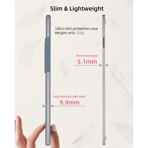 WALNEW Magnetic Folio Case for 11.8 Remarkable Paper Pro Color Tablet 2024