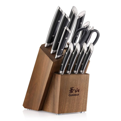 Cangshan Helena Series 12-Pc. Knife Block Set - Black - No Size‼️light dirt and incomplete‼️
