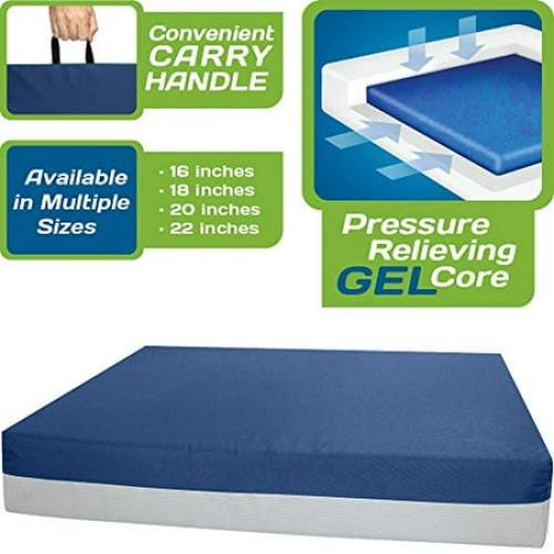 Kolbs Gel Extreme | Wheelchair Cushion Gel Seat Cushion | 3 Inch Thick (20 x 18 x 3)