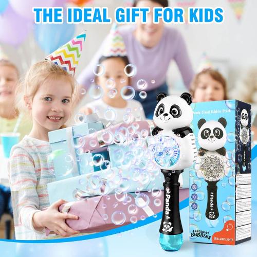 Aooess Bubble Machine for Kids Ages 4-8 Years Old, Light Up Bubble Wand