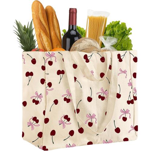 Miss Adola Extra Large Canvas Grocery Tote Bag