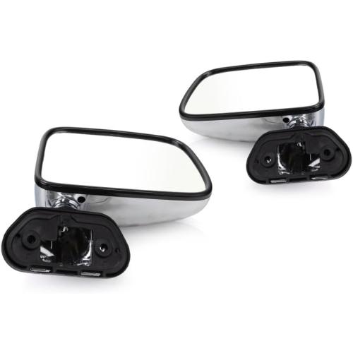 For Toyota Pickup 1989-1995 Door Mirror Driver and Passenger Side | Pair | Manual | Non-Heated | Replacement For 8794089141, 8791089143 | TO1320122, TO1321122