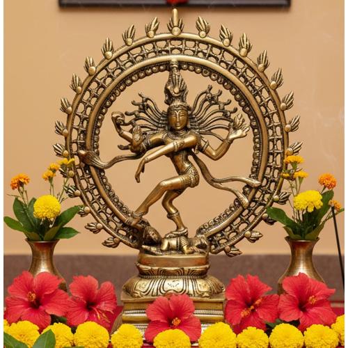 eSplanade Brass Natraj Statue Idol Sculpture Shiva - Nataraj The Lord of Dance Natrajan ( Big Size)