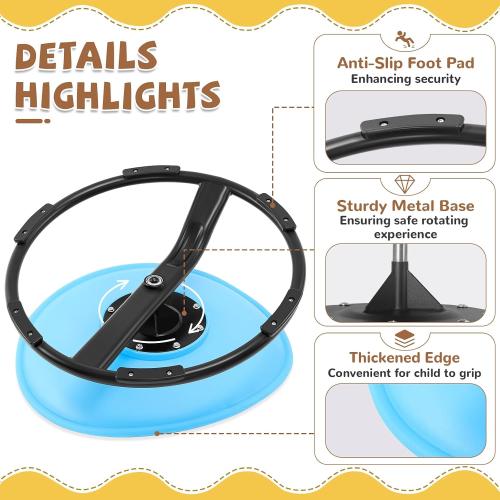 Zhenx Spinning Chair for Autistic Kids (Ages 3-18), Autism Sensory Toy Gift