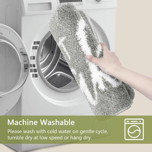 Small Get Naked Bathroom Rugs - Funny Bath Mats Non Slip Cute Carpet for Bathroom Floor Decor Water Absorbent Bath Rugs for Sink Bathtub and Shower Gray 16 x 24