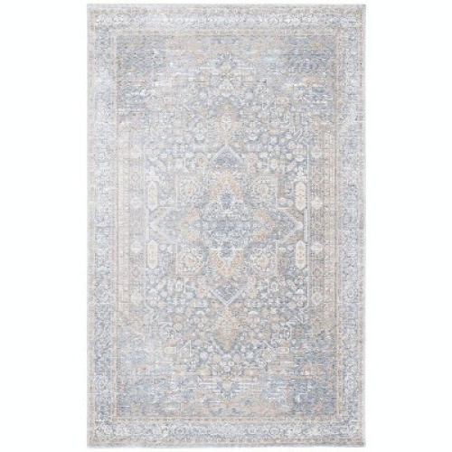 Size 3x5 Color Grey Webster 300 WBSB320 Power Loomed Indoor Accent Rug - Grey/Beige - 3'x5' - Safavieh