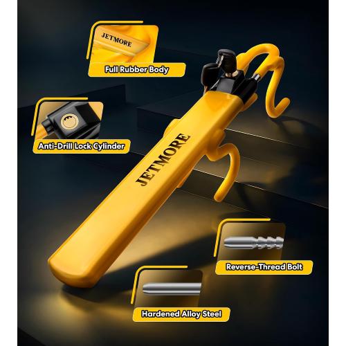 JETMORE Steering Wheel Lock with Keys Adjustable Wheel Locks for Anti Theft