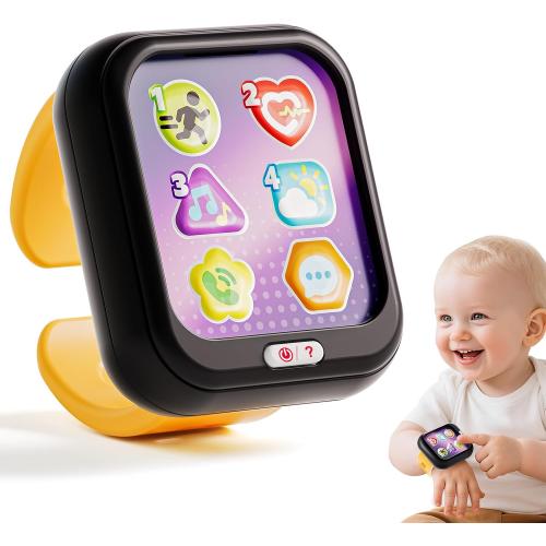 HOLA Toys for 1 Year Old Boys & Girls, 7 Functions Baby Musical Toy Watch, Learning & Travel Baby Toys 6-12-18 Months, Birthday Gift for Boys & Girls Christmas Stocking Stuffers