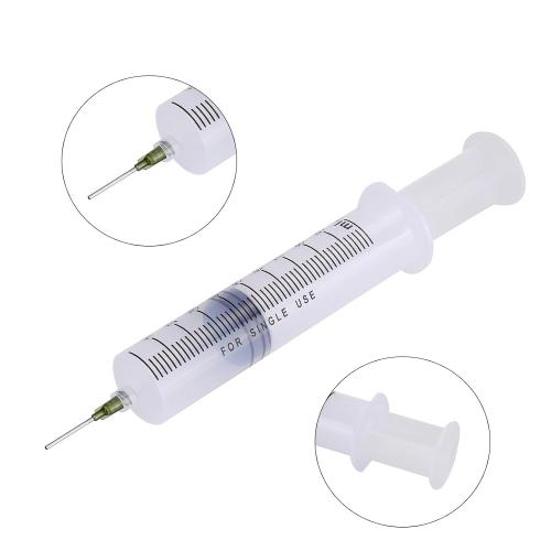 2 Pack 100ml Syringes with 55.1 Inch Tube and Needles 14G 1.5”, Sterile Syringe Individually Packaged for Labs, Liquid Measuring,Oil or Glue Applicator