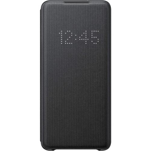 Samsung Galaxy S20  Plus Case, LED Wallet Cover - Black