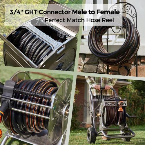 Giraffe Tools Garden Hose 5/8, 30ft Lightweight Hybrid Hose