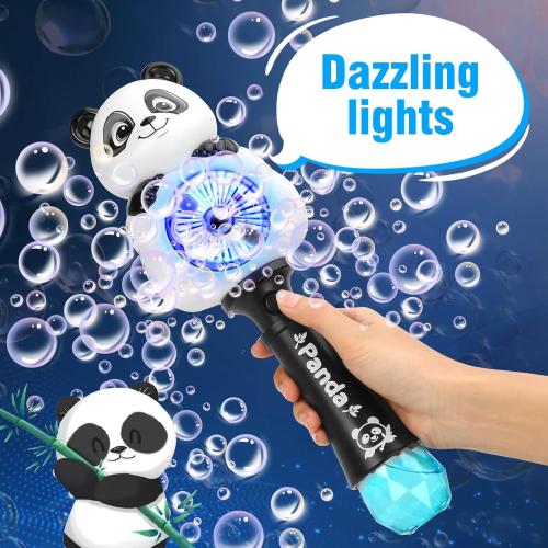 Aooess Bubble Machine for Kids Ages 4-8 Years Old, Light Up Bubble Wand