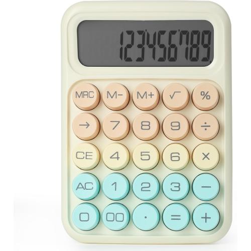 Mr. Pen- Mechanical Switch Calculator, 12 Digit Large LCD Display