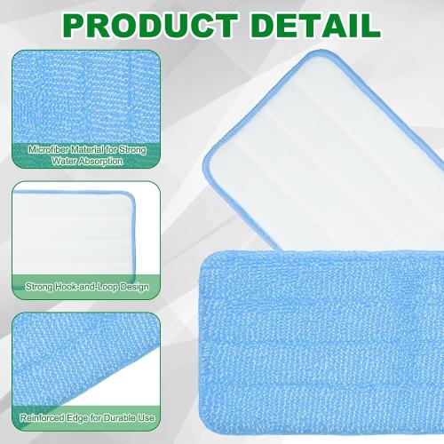 4pc Microfiber Mop Pads