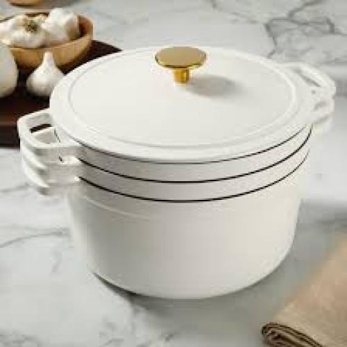 Sur La Table Enameled Cast Iron Stackable Cookware Set | Costco