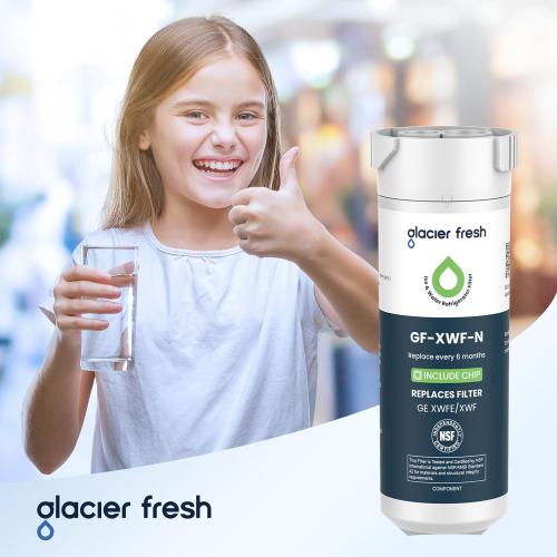 GLACIER FRESH XWFE (Built-in CHIP) Refrigerator Water Filter Pack of 1