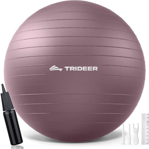 Trideer Exercise Ball Yoga Ball,Office Seating & Balance Ball Chair, Stability Ball for Pilates, Physical Therapy,Core Training & Balance Improvement & Stretching