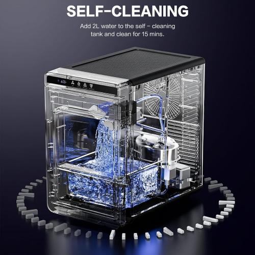 Clear Ice Cube Makers Countertop,Ice Cube in 20Mins for Whiskey