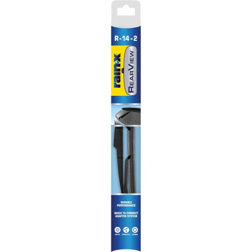 Rain-X 850214 RearView Wiper Blade 14, OEM Replacement Rear Windshield Wiper, Interchangeable Adapter for Easy Installation, All-Weather & All-Season Performance, Composite