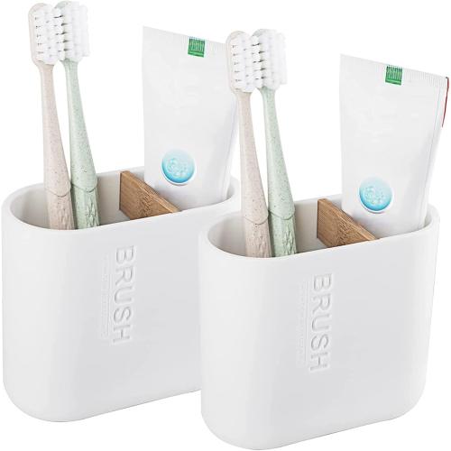 1 Pack Toothbrush Holders for Bathrooms, Electric Toothbrush Holder, White