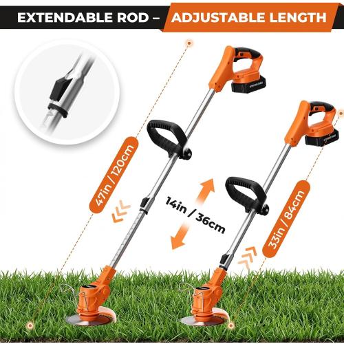 MISSING PARTS ‼️21CC Weed Wacker, Height Adjustable Brush Cutter, Dual Safety Switch, Grass Trimmer Garden Lawn Yard Courtyard