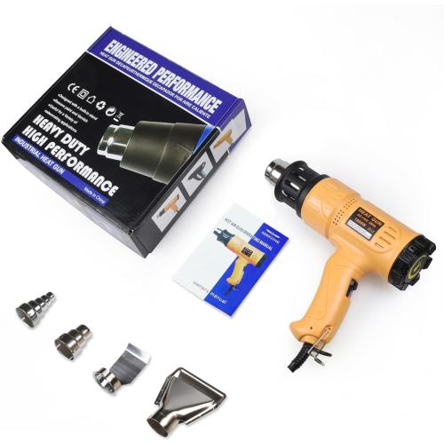 SEEKONE 1800W Heat Gun Variable Temp 122℉-1202℉ for Crafts, Shrink Wrap